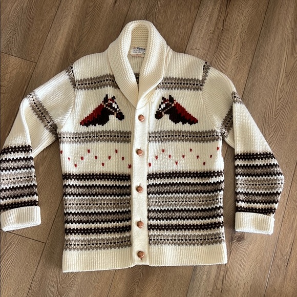 caldwell Sweaters - AMAZING Vintage Horse Sweater